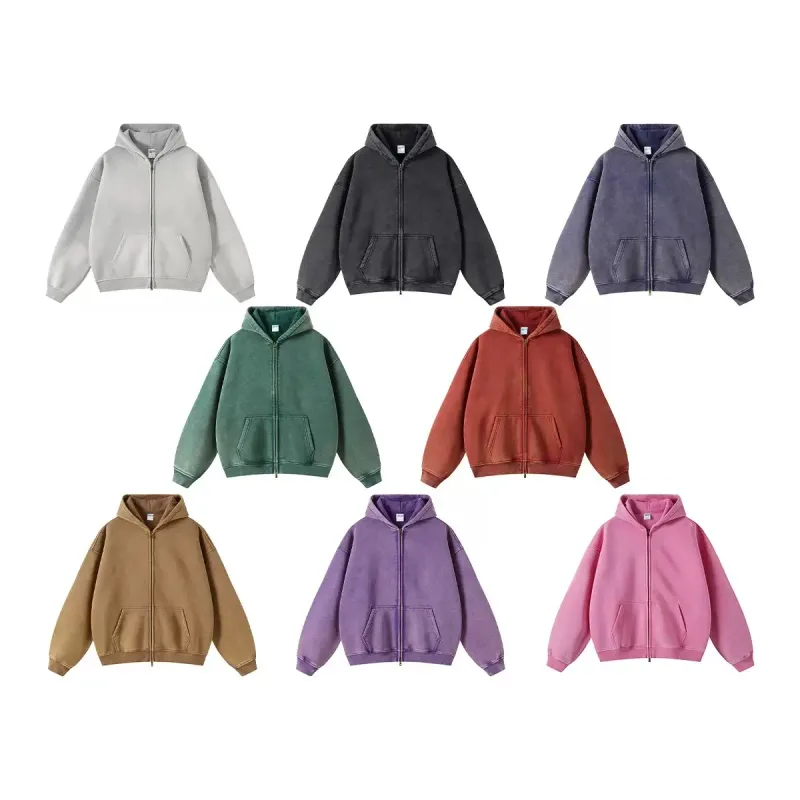 Batik fleece zippered hoodie — image 3