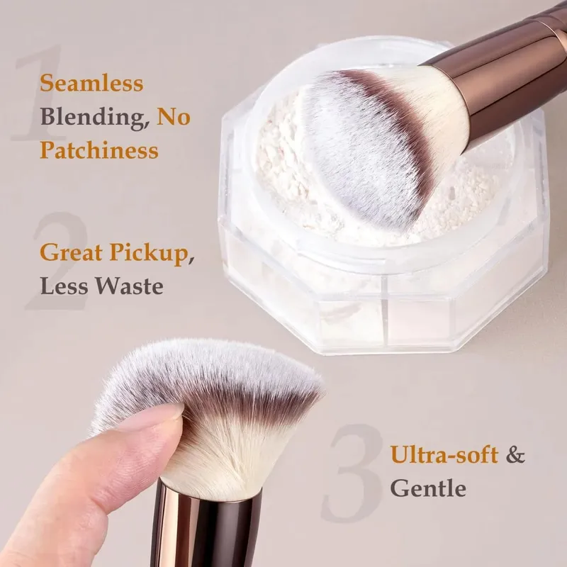 Travel Makeup Brush Set with Case 20Pcs Makeup Set Multi-functional Essential 18Pcs Makeup brushes Foundation Powder Blush — image 3