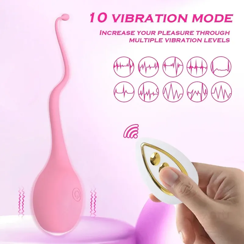 Dálkové ovládání vaginální vibrátor pro ženy Stimulátor klitorisu bradavek Vibrační masážní přístroj s vajíčkem G-Spot Sexy hračky pro dospělé