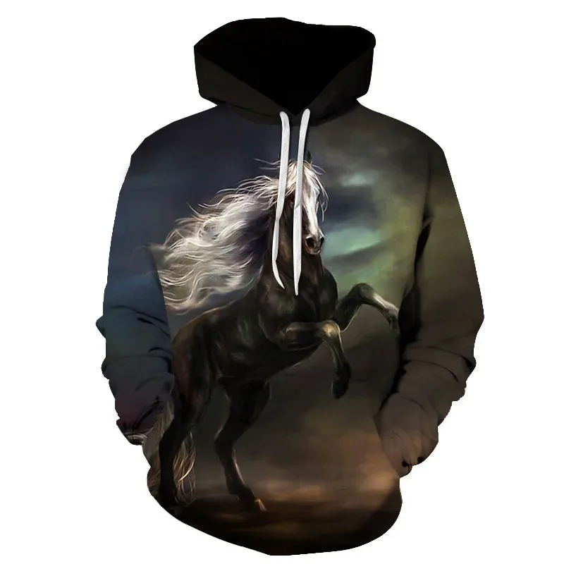 Horse Win Instant Success 3D Print Hoodies Interesting implication Animal Design Men Women Streetwear Pullover Casual Sweatshirt