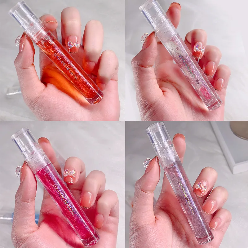 Galaxy Mirror Lip Gloss Glitter Lipgloss Transparent Lip Oil Long Lasting Moisturizing Lipstick Lipgloss Lips Makeup Cosmetics