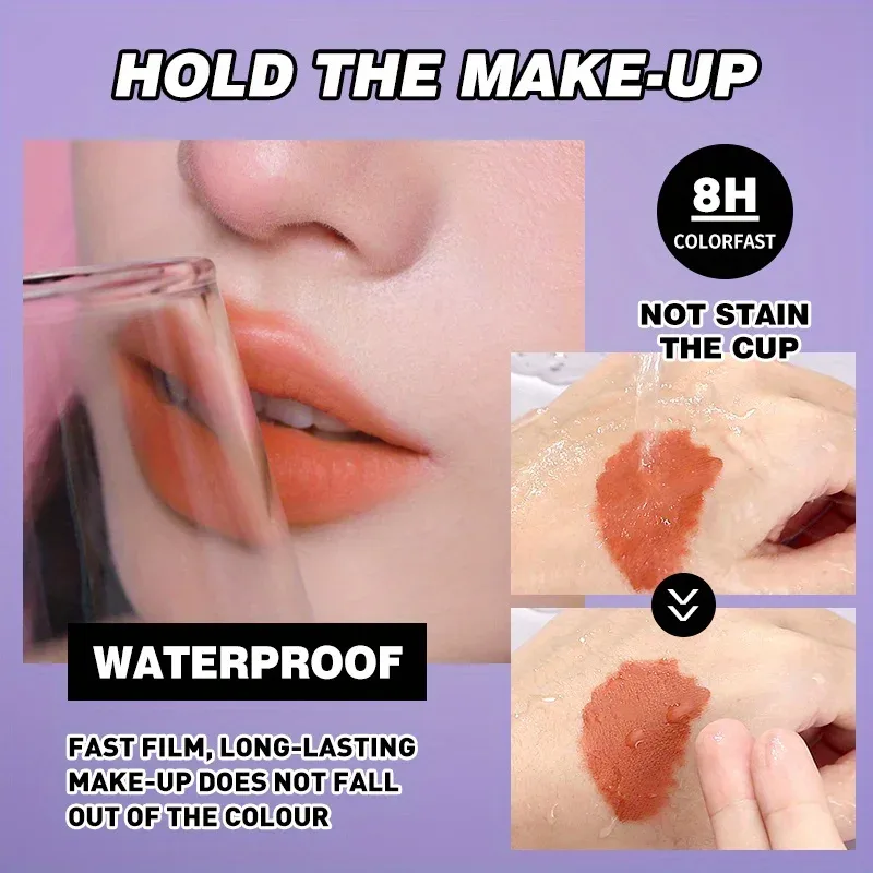 Halloween Matte Lip Glaze Set Lipstick Vampire Velvet Not Fading Lip Makeup