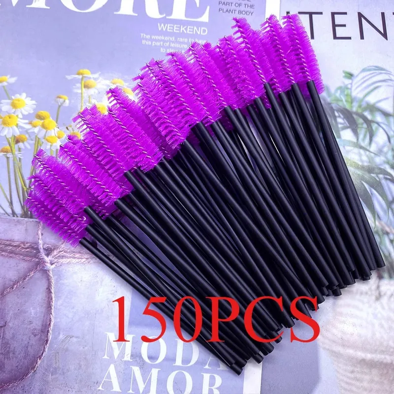 150/300pcs Mascara Wands Eyelash Brush Spoolies for Eye Lash Extension Eyebrow and Makeup Tool Wholesale Makeup Brushes
