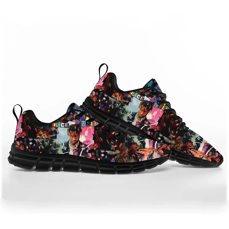 Hot Juice Wrld Hip Hop Rapper Sports Shoes Mens Women Teenager Sneakers Singer Casual Custom High Quality Couple Shoes