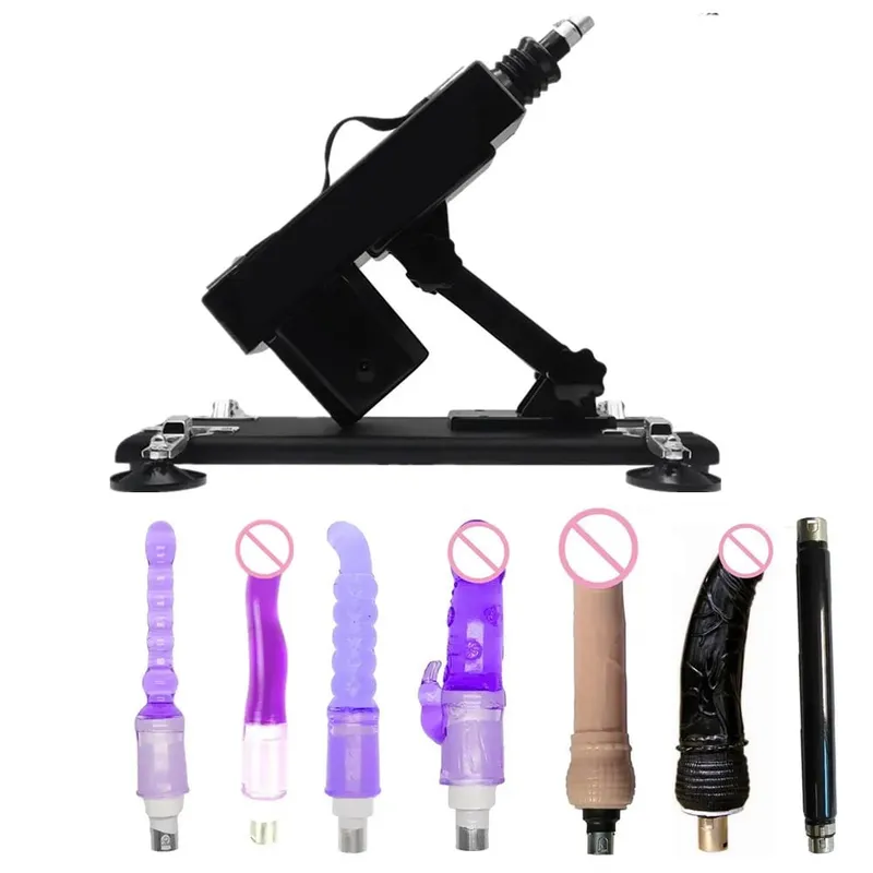 Strong Motor Automatic Vibartor Sex Machine with Dildo Attachments Adjustable Gun Love Machine Sex Toys for Man Women Adult Game