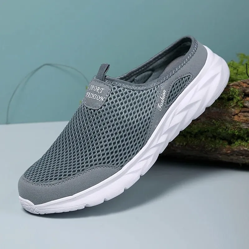 Hot Sale Men Half Slipper High Quality New Design Mesh Shoes Breathable Outdoor Sandals Comfortable Couples Walking Shoes