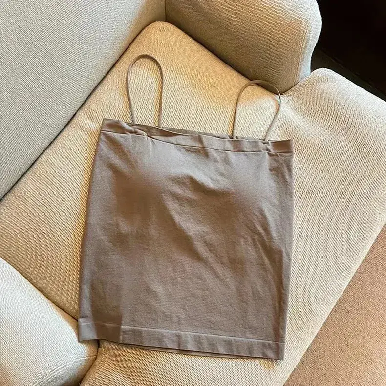 Base Layer Csole Women Summer Inner Wear with Chest Pad One oulder Design Unique Outerwear Beautiful Ba Tube Top