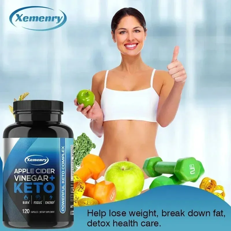 Keto Apple Cider Vinegar Capsule - Supports Appetite Metabolic Function Improves Digestion Enhances Satiety and Gluten-free — image 3