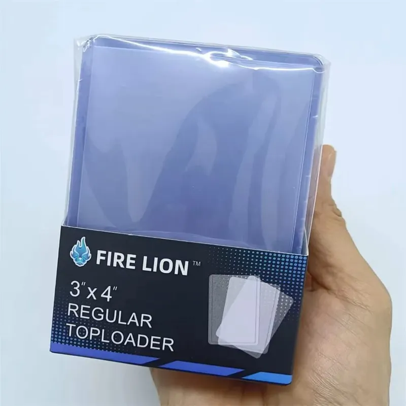 4 Pocket Toploader Binders TCG for PKM Holds 112+ 3"X4" Toploaders Leather Card Holder Double Sided Pockets for MTG PTCG Cards