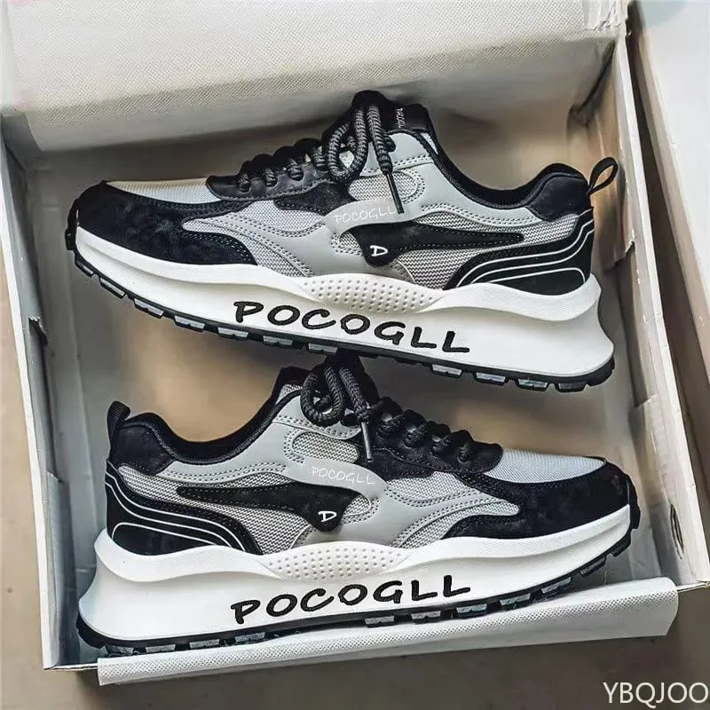 New summer fashionable versatile height increasing shoes mesh breathable soft soled shoes casual comfortable men's sneakers
