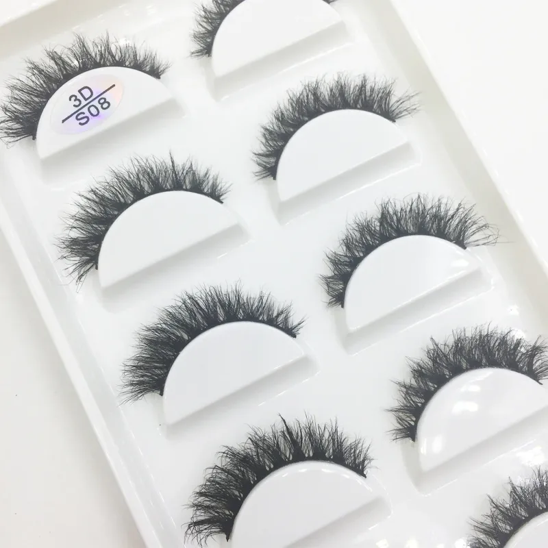 Natural 3D Mink False Eyelashes Soft Wispy Fluffy Eye Faux Lashes Make Up Eyelash Beauty Cat Cilios 5 Pairs 15 Styles