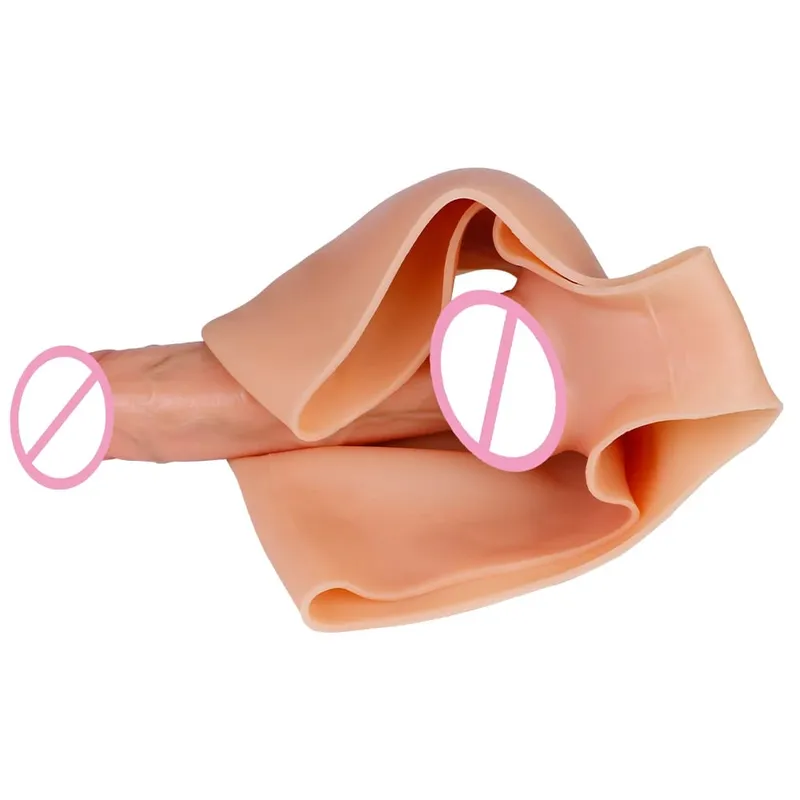 Silikonový pásek Živé dildo Kalhoty Nositelné Pevné Sexuální hračky s velkým penisem Pro ženy Lesbický pár Sex — image 4