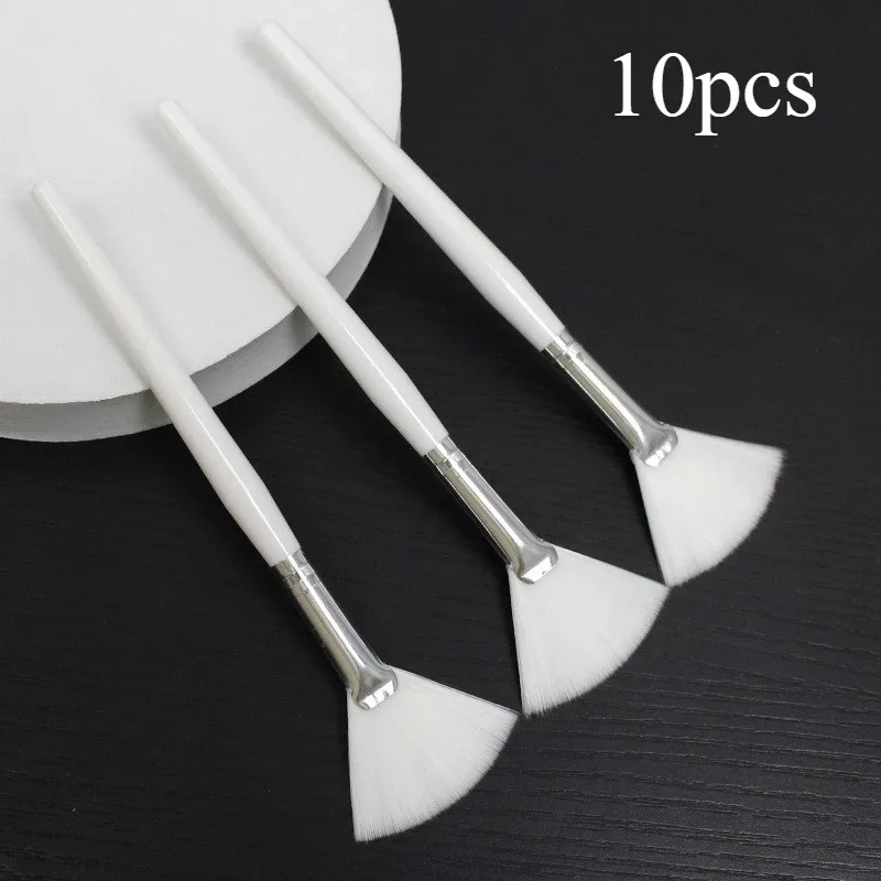 3-10pcs Practical Facial Brushes DIY Face Mask Brush Set Soft Fan Makeup Brushes Cosmetics Tools for Women Beauty Makeup Brushes — image 11