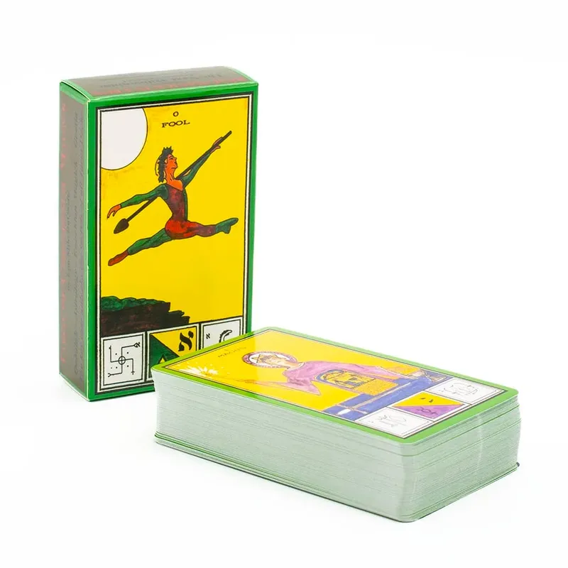 80Pcs Tarot Deck Ceremonial Magick Cards A Pictorial Synthesis Three Great Pillars of 3rd Edition 10.6*6.3cm Board Game — image 2