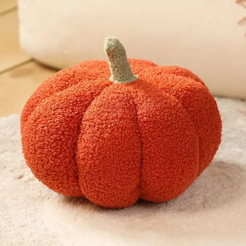 New Cotton Stuffed Pumpkin Pillow Cute Soft Pumpkin Plush Pillow Simulated Pumpkin Soft Back Cushion