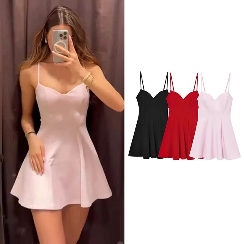 Jurken Zomer Dames 2026 Nieuwe Chic Slim Tube Top Elegante Mini Hemdje Damesjurk Street Fashion Jeugd Vakantie jurk