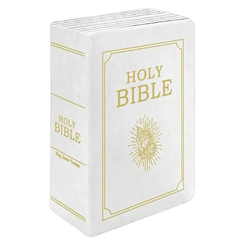 Living Room Realistic Looking Bible Pillow Plush Toy Sofa Cushion Bible Throw Pillow Cutest Home Decor Bible Cushion Bedroom