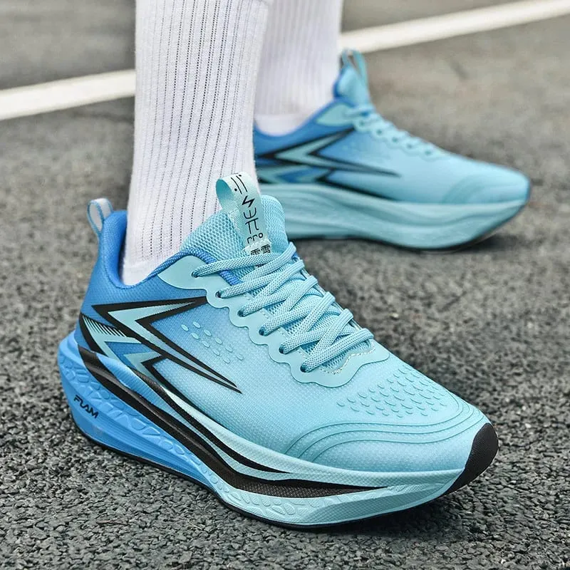 Men Running Shoes Speciality Marathon Sports Shoes Breathable Lightweight Carbon Board Women's Trend Athletic Sneakers Women — image 7