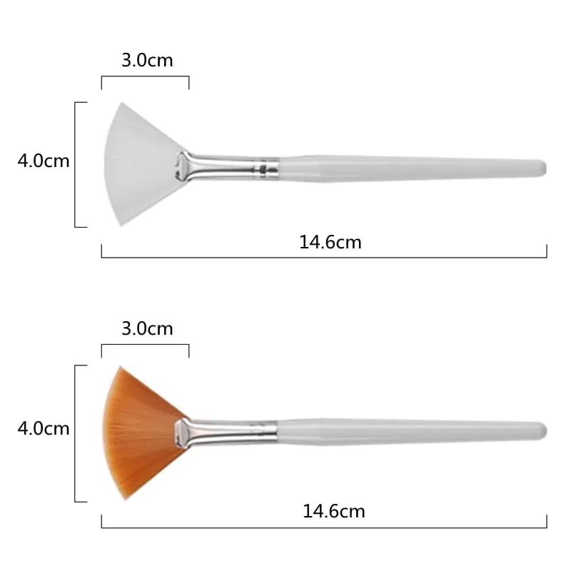 10/20/50pcs Fan Shape Foundation Makeup Brushes Multifunctional Facial Mask Brush Essential Oil Women Beauty Makeup Tools Brush — image 2
