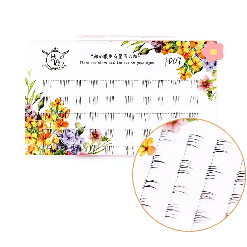 J Curl V Shape Under Eyelash Comic Eye Lashes Natural Bottom Lashes Soft Manga Eyelashes Bunches Eyelash Clusters Korean Makeup