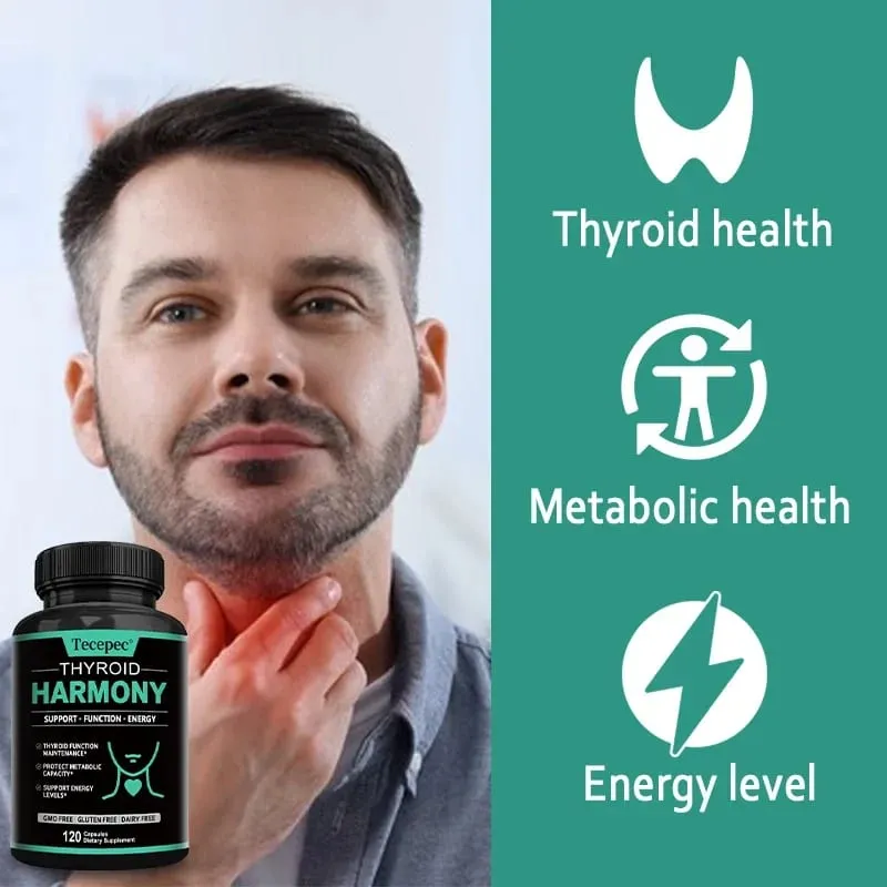 Thyroid Support Capsules - Supports thyroid health metabolic capacity supports energy levels