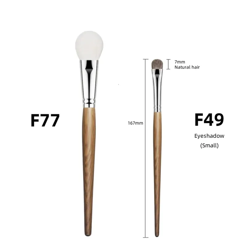 Natural Hair Blush Brush Face Highlighter Shadow Makeup Brushes Natural Goat Hairs Bronzer Pro Essential Cosmetic Tools