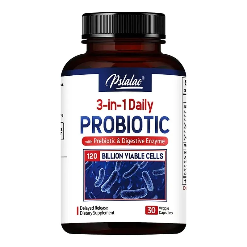 Probiotics + Prebiotics + Digestive Enzymes - Promote Intestinal Flora Digestive Health Women & Men Provide Lasting Energy
