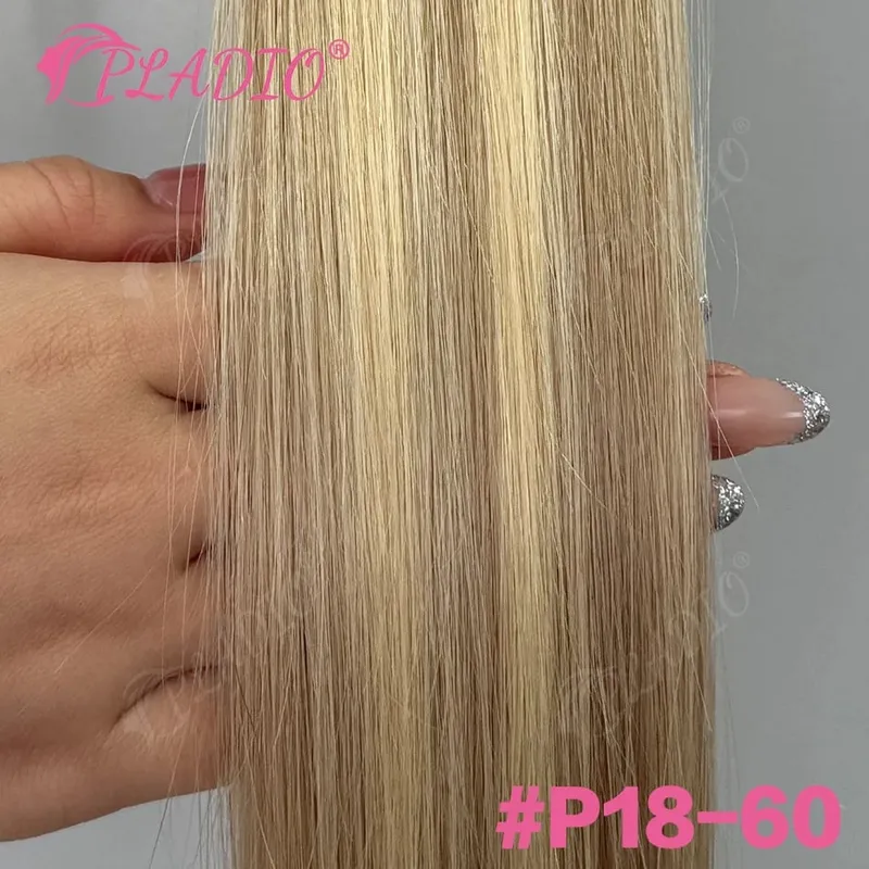 20 40 60 pezzi Nastro nelle estensioni dei capelli 100% capelli umani lisci 14-22 pollici Colore n. 4 Aggiungi volume Estendi la lunghezza per le donne