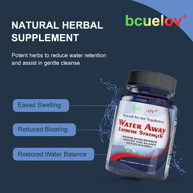 Bcuelov diuretic weight loss supplement capsules help eliminate excess water bloating edema healthy urination cleansing