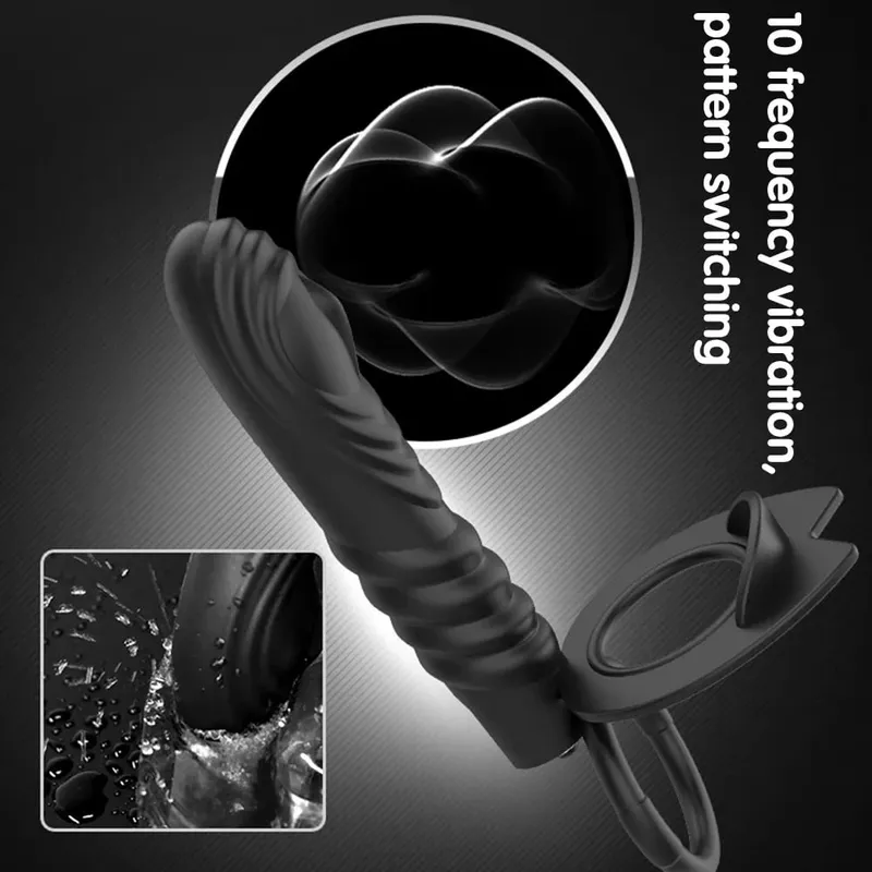 Sex Shop Double Penetration Anal Plug Dildo Big Butt Plug Vibrator For Men Strap On Penis Vagina Plug Adult Sex Toys For Couples — image 2