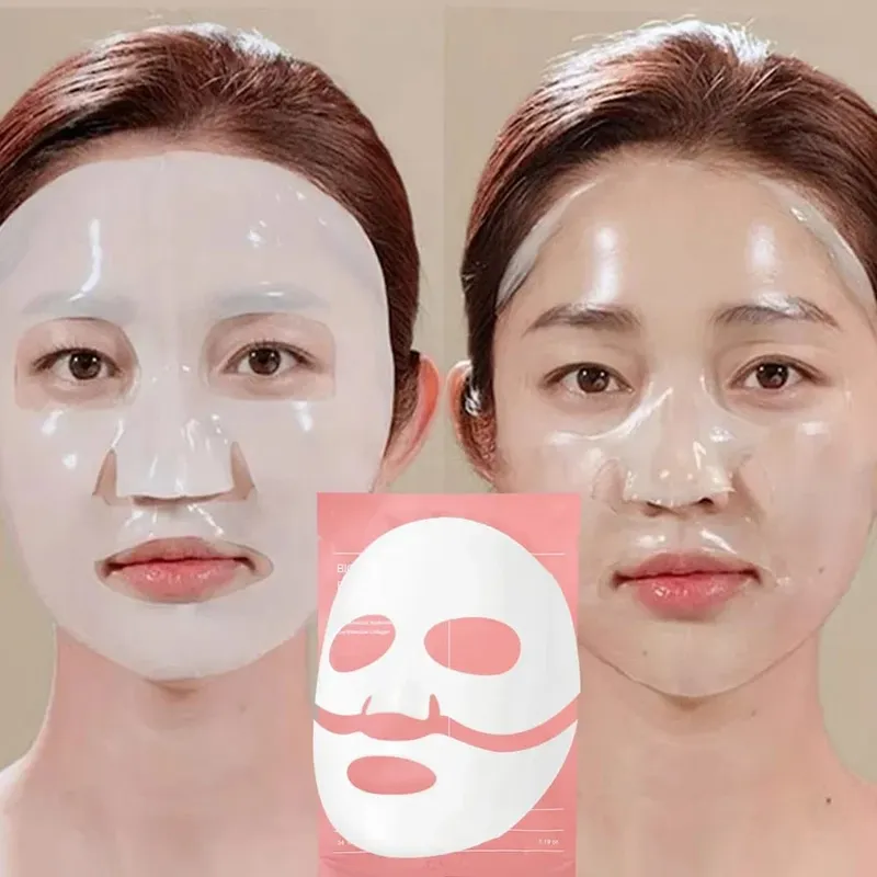 3pcs Collagen Face Mask Split Disposable Deep Moisturizing Facial Masks Hydrating Boost Skin Care for Women Beauty Collagen Mask — image 3