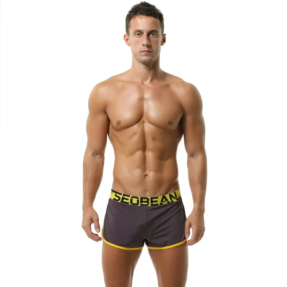 Men's Low-Waist Breathable Split Lounge Split Trunks