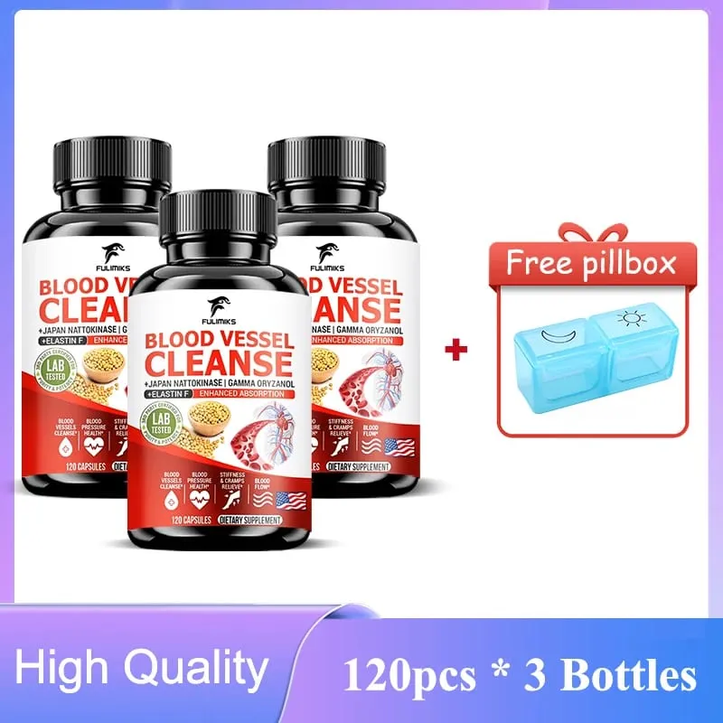 Viên nang làm sạch mạch máu Làm sạch mạch linh hoạt Máu tim thúc đẩy quá trình lưu thông máu tốt nhất và ngăn ngừa chuột rút cơ bắp