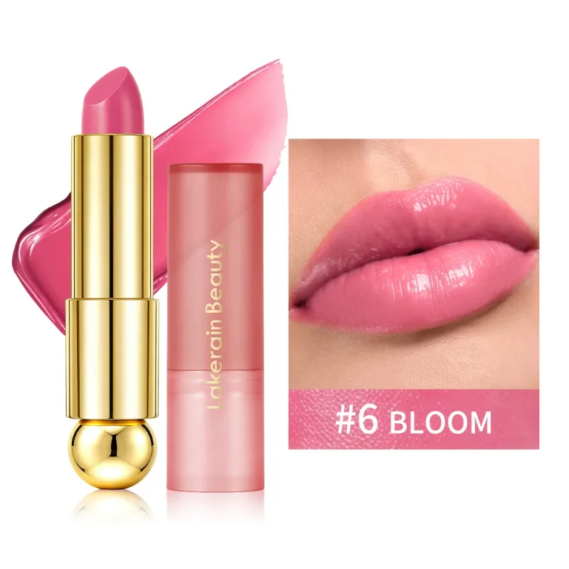 3‑in‑1 Solid Tinted Lip Oil Stick Glass Plump Glossy Finish Buildable Color Nourishing Apple Seed Oil Lip Care Makeup