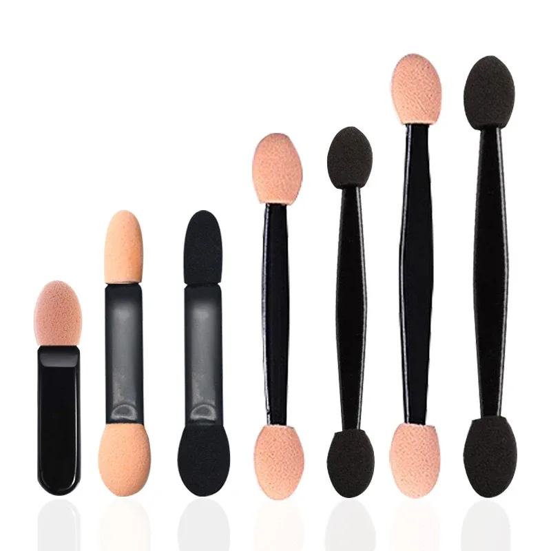 20PCS Disposable Dual Sides Eye Shadow Sponge Applicators with Different Length Shape Eyeshadow Brushes Makeup Applicator