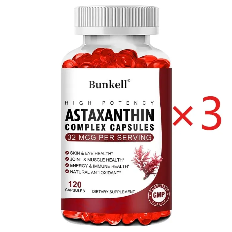 Antarctic Krill Oil 120mg Astaxanthin 32mcg Capsules(EPA DHA) Support Joint and Skin Immunity Cardiovascular Health