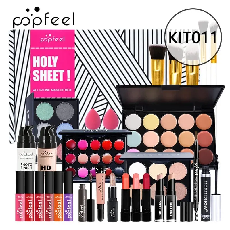 Makeup Full Kit Female Make Up Set Eye Shadow Eyeshadow Palette Lip Gloss Mascara Eyeliner Brushes Bag Make-up for Women — image 19