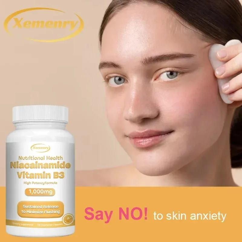 Niacinamide Vitamin B3 1 000 Mg - Dietary Supplement Non-GMO