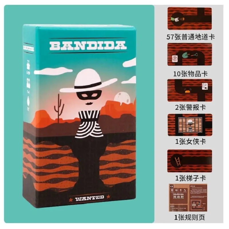 Bandido Bandida Cooperative Puzzle Card Game 1‑4 Players Prison Break Strategy Board Game Family Party Travel Table Game