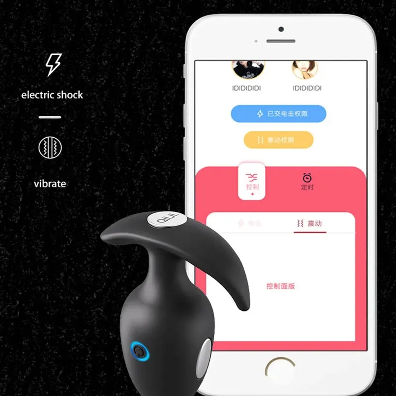 Thunderbolt Electric Shock Mand Prostata Massager APP Kontrol Vibrerende Butt Plug Elektrisk Anal Vibrator Sexlegetøj til mænd — image 5