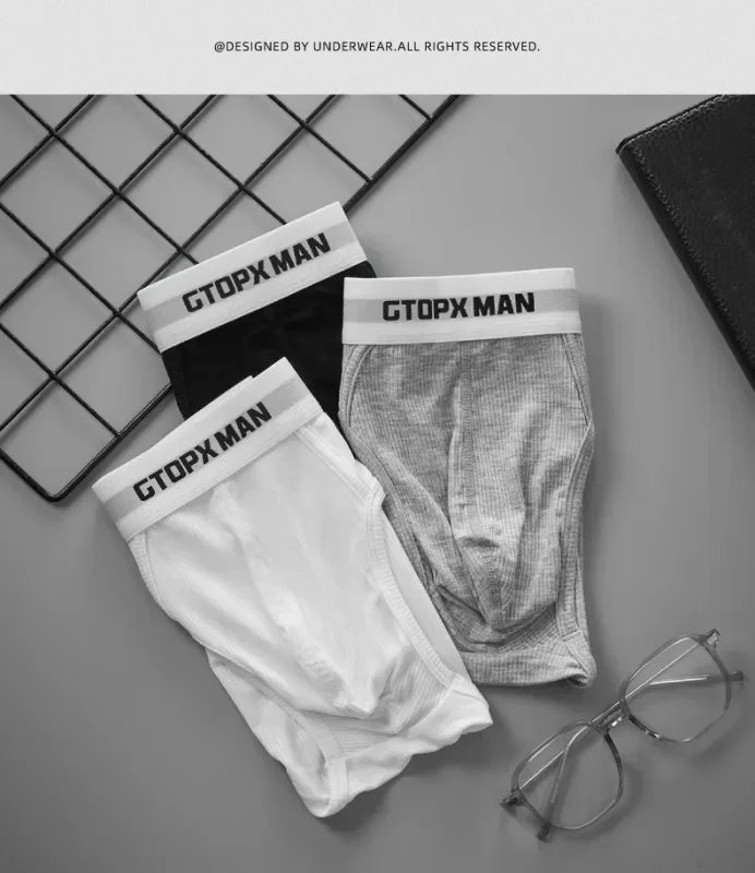 3 pacote de verão única camada roupa interior masculina cuecas de cintura baixa para homens elástico conforto ajuste cuecas ropa interior hombre