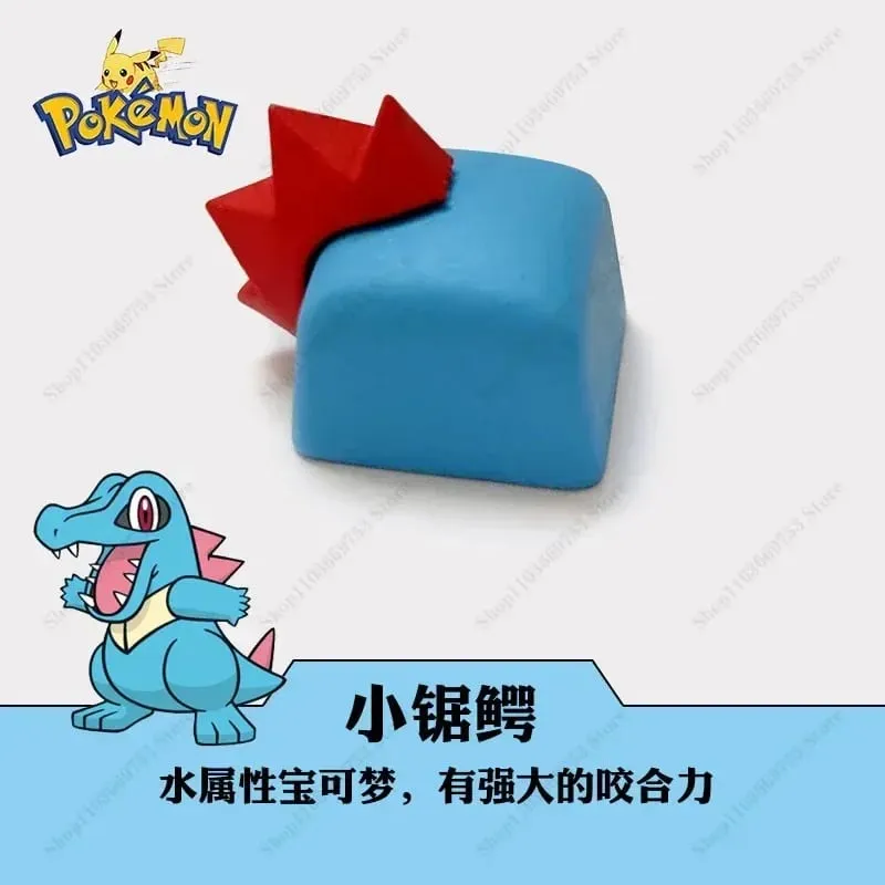 Pokemon Anime Cute Tail Keycaps Pikachu Gengar Eevee Keyboard Cap for Cross Shaft Mechanical Keyboard 3D Resin Keycaps Best Gift — image 2