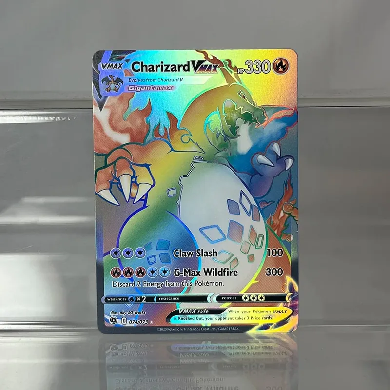 Charizard PTCG Single Collection Card 1st Edition 1996 Vmax Ex Rare Rainbow Card PKM Proxy Cards Toys Gifts — image 38