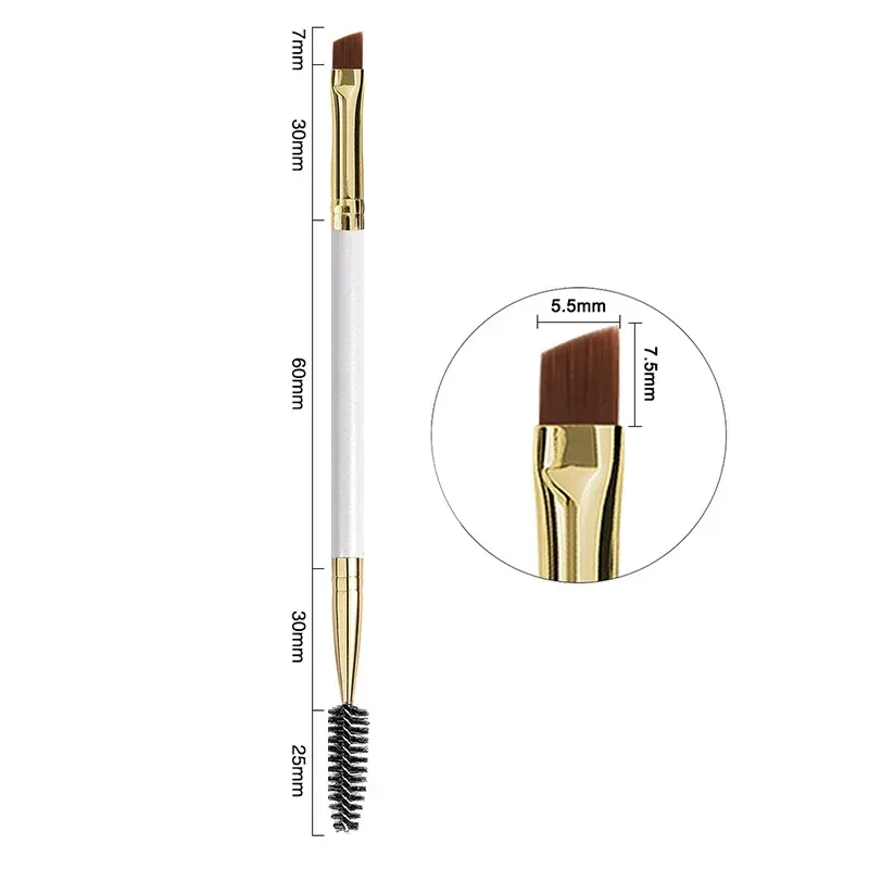 1pc 2 in 1 Double Head Eyebrow brush+Eyelash brush Makeup Tools Cosmetic Brushes Eye lash Make up Brushes brochas maquillaje — image 9
