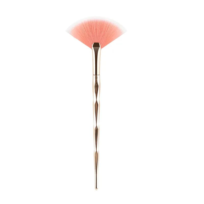 1pcs New Practical Facial Brushes Fan Makeup Brushes Soft Portable Mask Brushes Cosmetic Tools for Ladies Girls Nail Charm Beaut