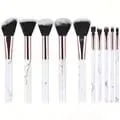 Professiona 10PCS Makeup Brushes Set Soft Fluffy Eyeshadow Foundation Blush Powder Blending Cosmetic Full Set Female Makeup Tool — image 6