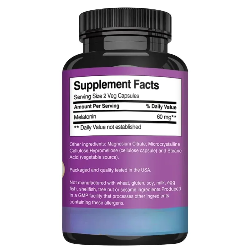 Melatonin Supplements - Promote Sleep Quality & Alertness Help Deep Sleep — image 2