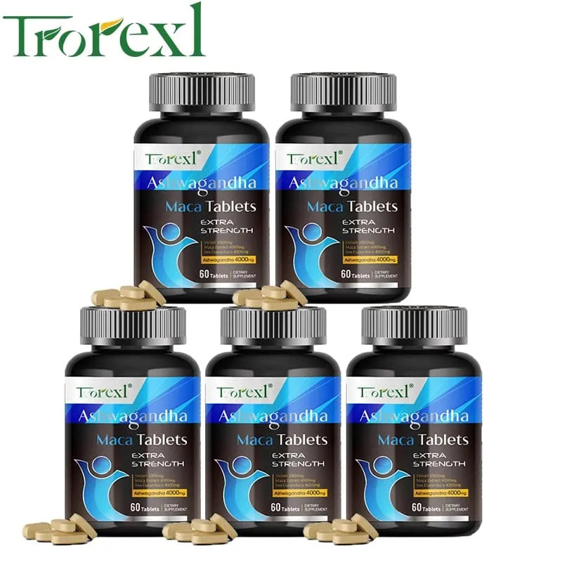 Ashwagandha & Maca Root Male Enhancing Supplement Max Strength Boost High Stamina Vitality for Men — image 10