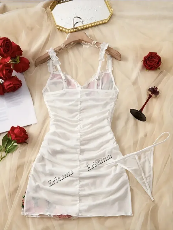 Sexy Bra Set Transparent Lace Erotic Underwire Bra Lace Sexy Lingerie Fancy Outfit Romantic Hot Underwear Set Bra And Panty Sets
