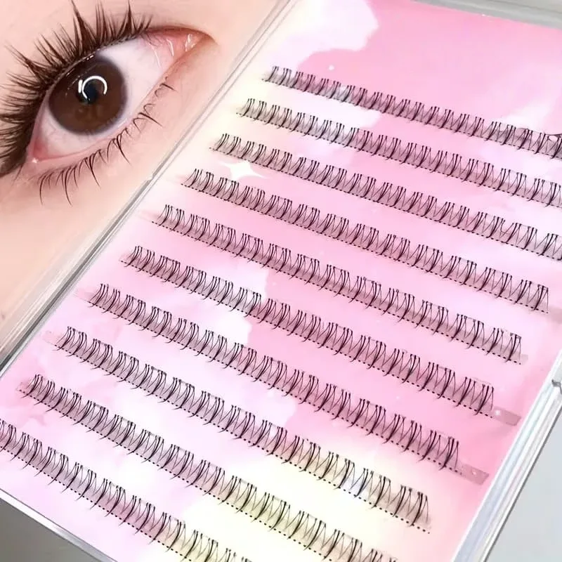 120pcs Self-Adhesive Small Flame Lower Eyelashes & 80pcs Glue-Free Fairy Lower Lashes 5mm Length Each for Eye Makeup — image 5